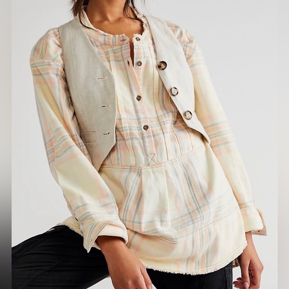 NWT Free People Dunes Pintuck Top - Picture 4 of 14